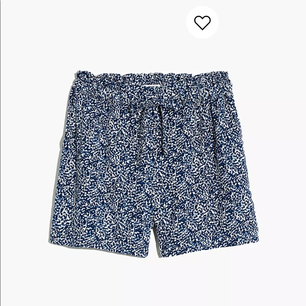 Madewell Drawstring Drapey Pull-on Shorts NWT